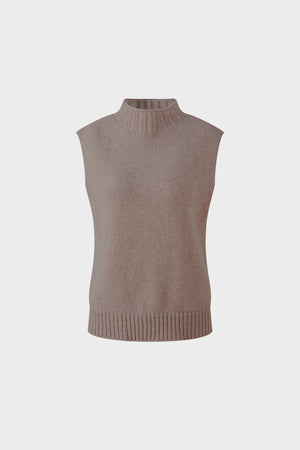 Wool sleeveless sweater
