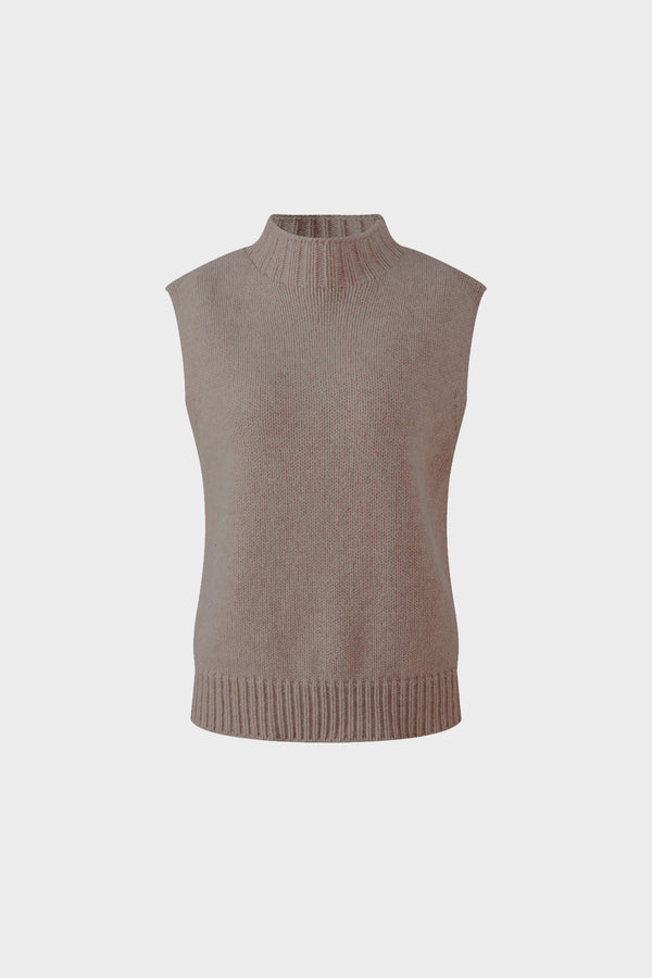 Wool sleeveless sweater