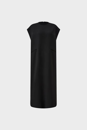 Sleeveless round-neck dress