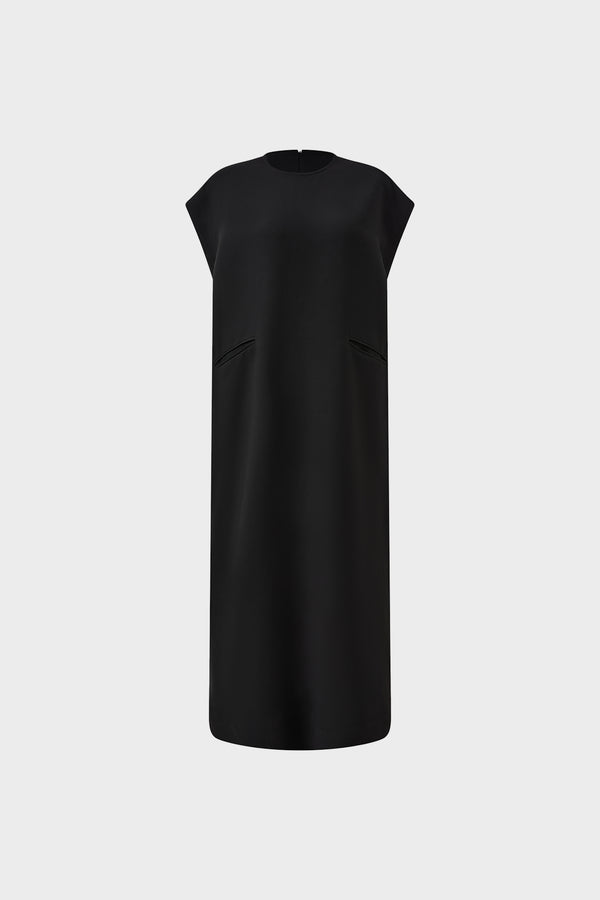 Sleeveless round-neck dress