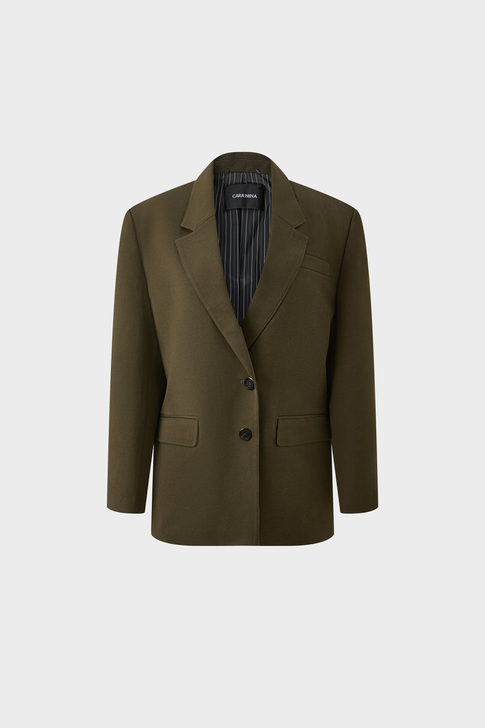 Single-breasted wool blazer