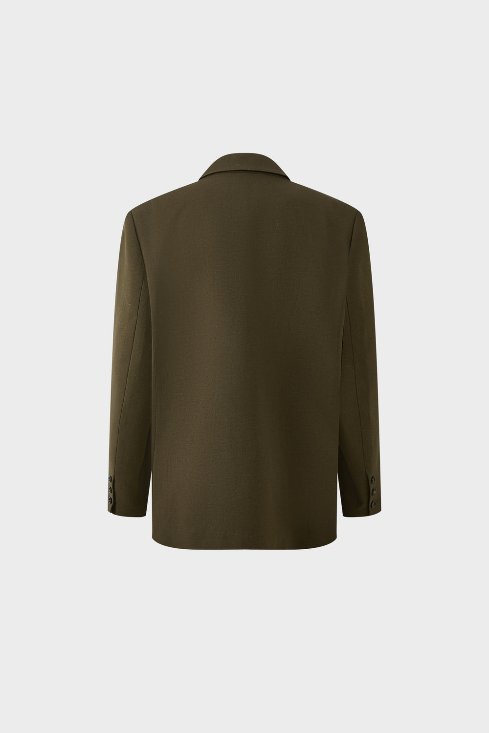 Single-breasted wool blazer