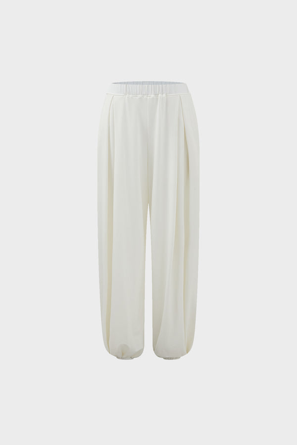 Two-color lantern pants