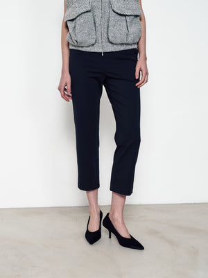 Capri pants stretch straight eight-leg pants
