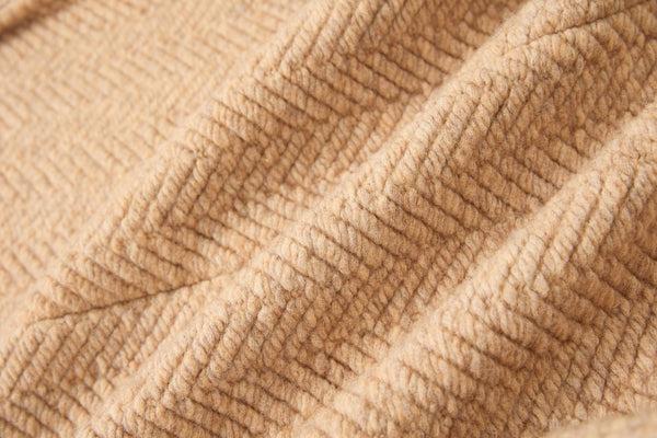 Wool double-breasted lapel coat