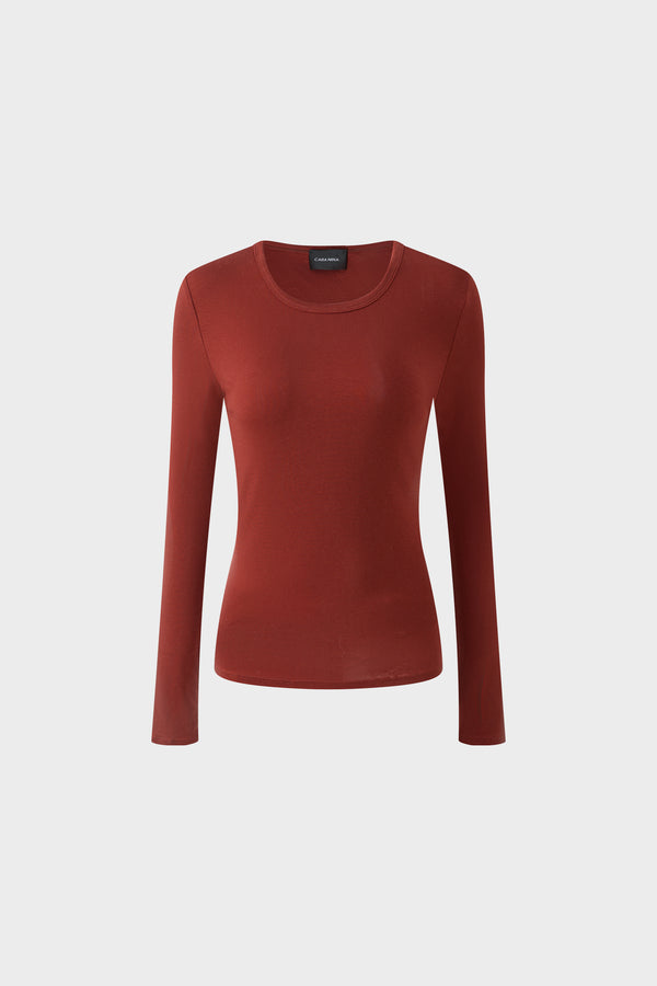Lyocell Long Sleeve Base Layer in Acetate
