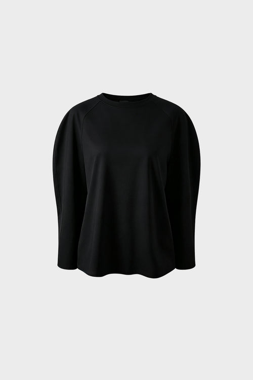 Pima Cotton Oversized Set-in Sleeve Knit Sweater