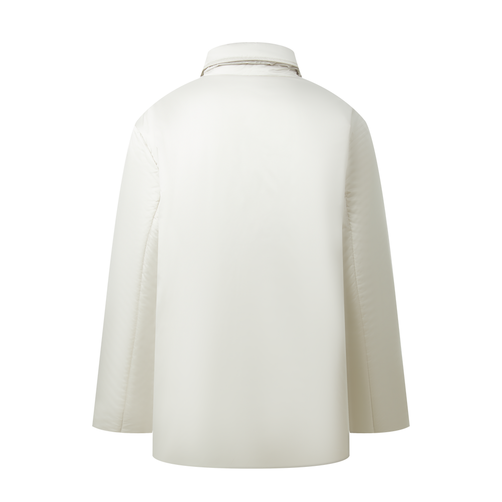 Double-breasted lapel down jacket