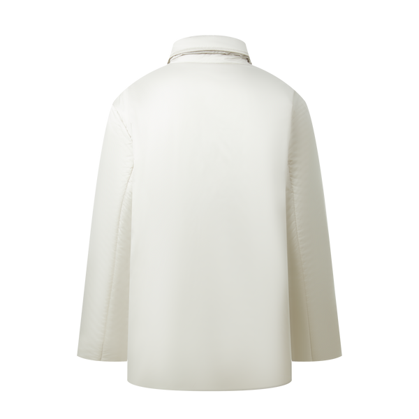 Double-breasted lapel down jacket