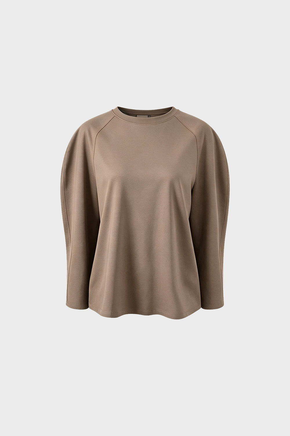 Pima Cotton Oversized Set-in Sleeve Knit Sweater