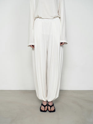 Two-color lantern pants