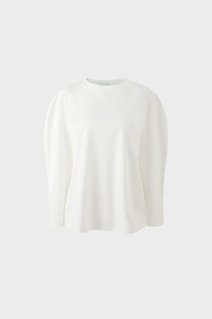 Pima Cotton Oversized Set-in Sleeve Knit Sweater