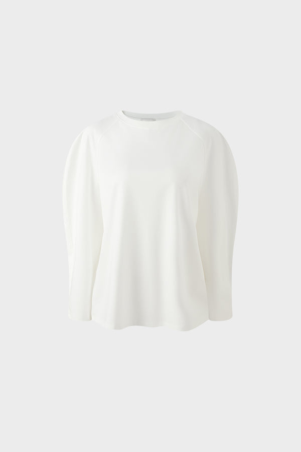 Pima Cotton Oversized Set-in Sleeve Knit Sweater