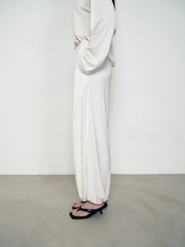Two-color lantern pants