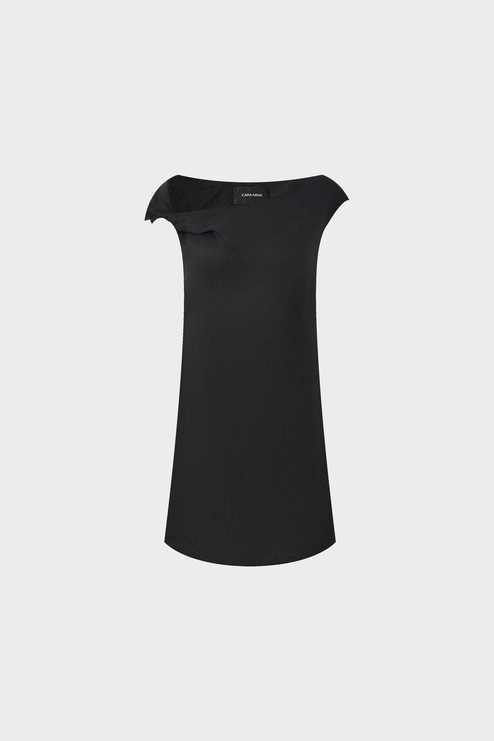 Linen V-neck knot short two-piece dress