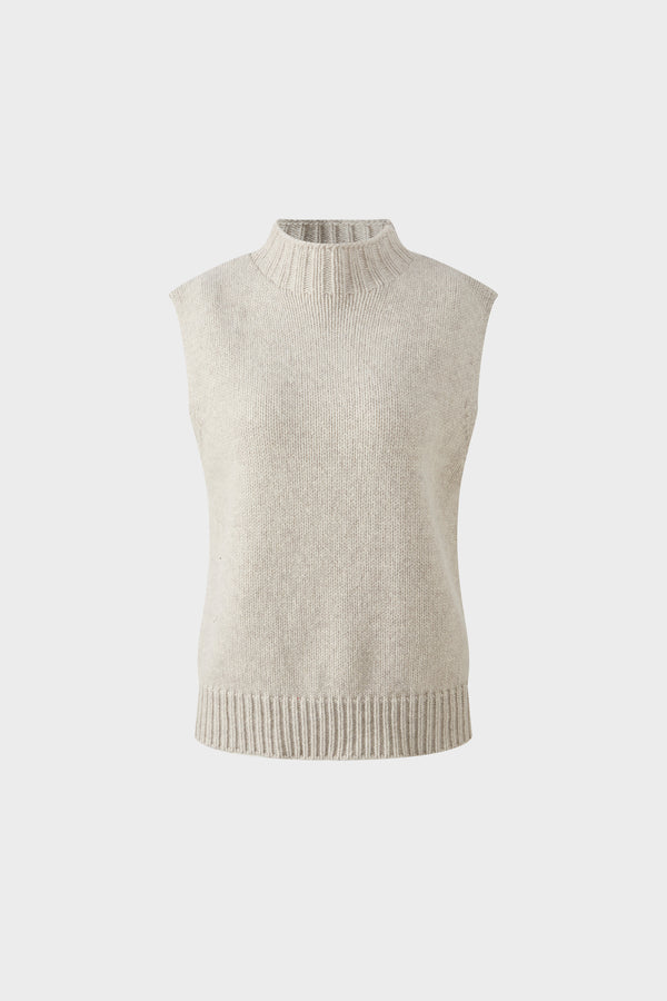 Wool sleeveless sweater